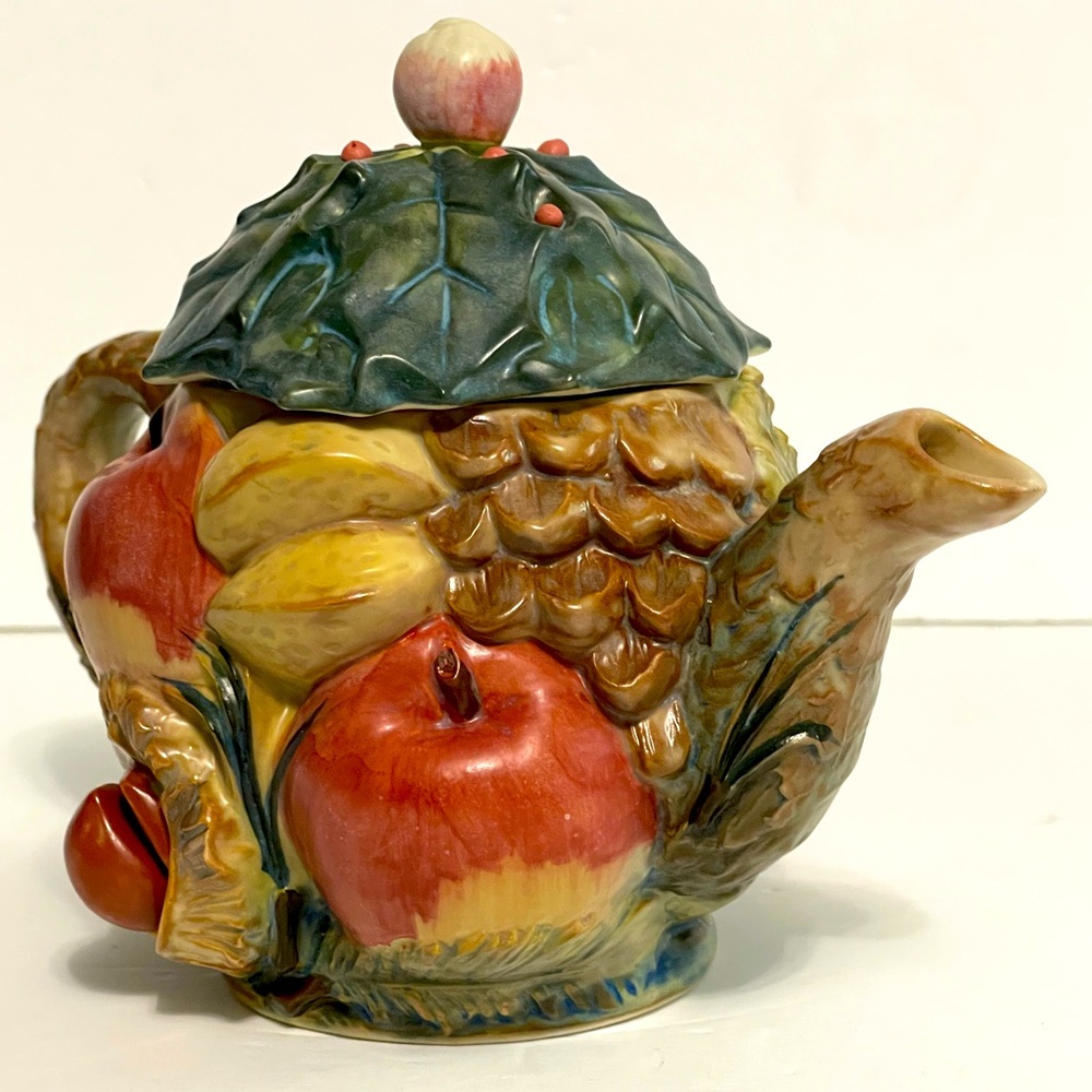 Vintage Japanese Takahashi Ceramic Apple Fruit Teapot San Francisco